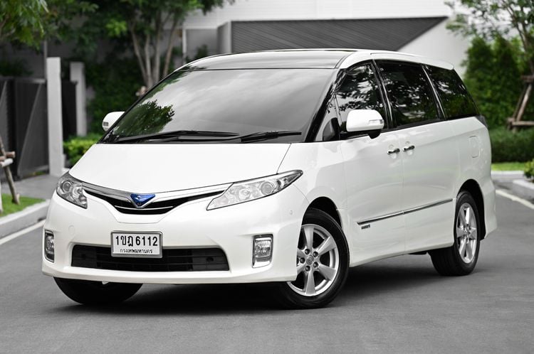 Toyota Estima 2010 2.4 Hybrid E-Four 4WD Utility-car ไฮบริด เกียร์อัตโนมัติ ขาว
