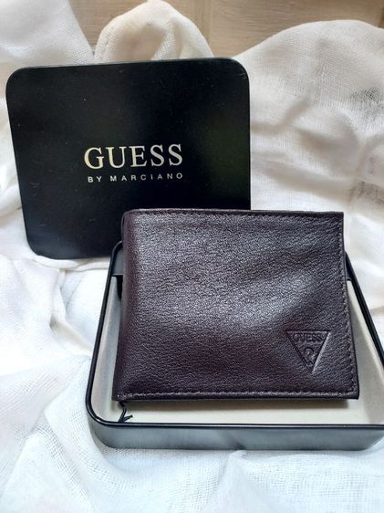 กระเป๋าสตางค์ GUESS สีน้ำตาล รูปที่ 4