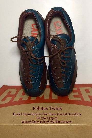 CAMPER Sneakers EU36(23.0cm) Original งาน Spain ของแท้ มือ 2 สภาพเยี่ยม รุ่น Pelotas Twins, รองเท้า CAMPER หนังแท้ พื้นเต็ม สวยมาก รูปที่ 7