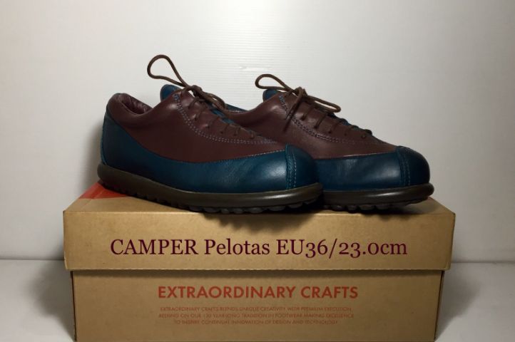 CAMPER Sneakers EU36(23.0cm) Original งาน Spain ของแท้ มือ 2 สภาพเยี่ยม รุ่น Pelotas Twins, รองเท้า CAMPER หนังแท้ พื้นเต็ม สวยมาก รูปที่ 14