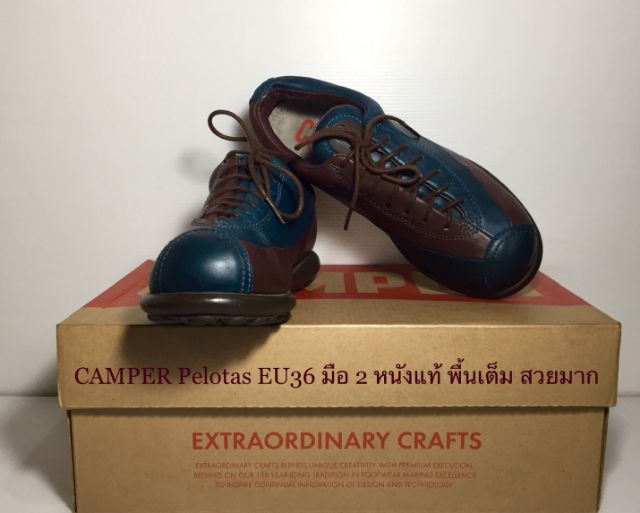 CAMPER Sneakers EU36(23.0cm) Original งาน Spain ของแท้ มือ 2 สภาพเยี่ยม รุ่น Pelotas Twins, รองเท้า CAMPER หนังแท้ พื้นเต็ม สวยมาก รูปที่ 8