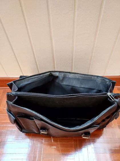 กระเป๋าถือหนังแท้สีดำ รูปที่ 12