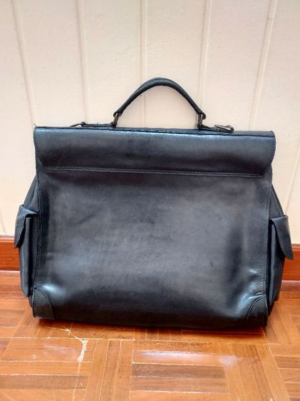 กระเป๋าถือหนังแท้สีดำ รูปที่ 4