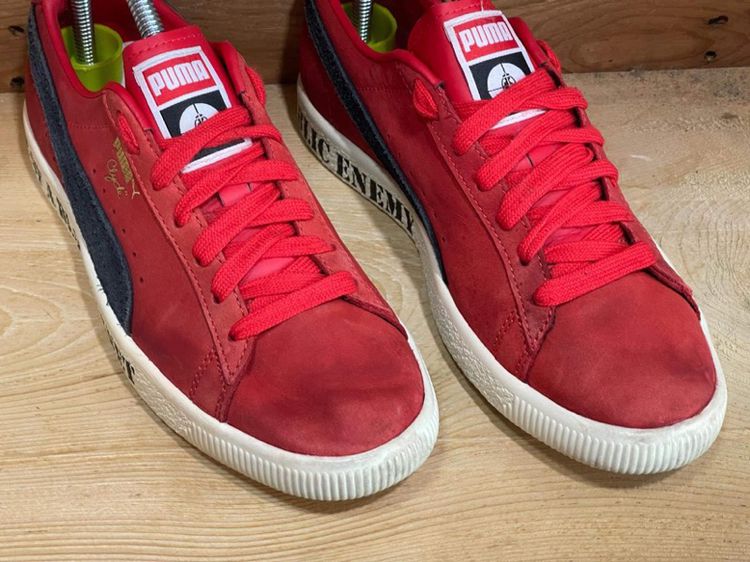 PUMA clyde หนังกลับ เบอร์ EU39 UK6 25cm สภาพดีพื้นแน่ รูปที่ 3