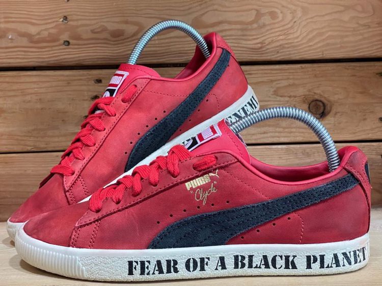 PUMA clyde หนังกลับ เบอร์ EU39 UK6 25cm สภาพดีพื้นแน่ รูปที่ 2