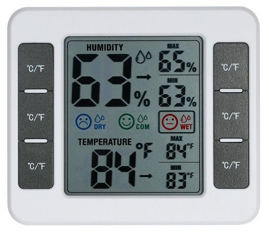 เครื่องวัดอุณหภูมิ-เทอร์โมมิเตอร์ และ ความชื้น-ไฮโกรมิเตอร์ แบบดิจิตอล รูปที่ 9