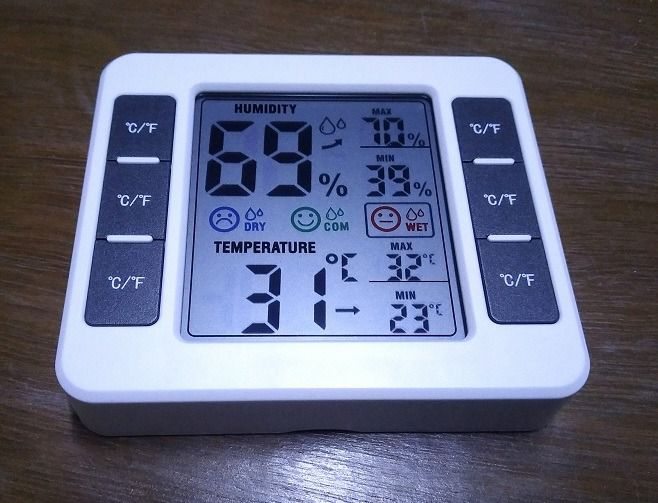 เครื่องวัดอุณหภูมิ-เทอร์โมมิเตอร์ และ ความชื้น-ไฮโกรมิเตอร์ แบบดิจิตอล รูปที่ 8