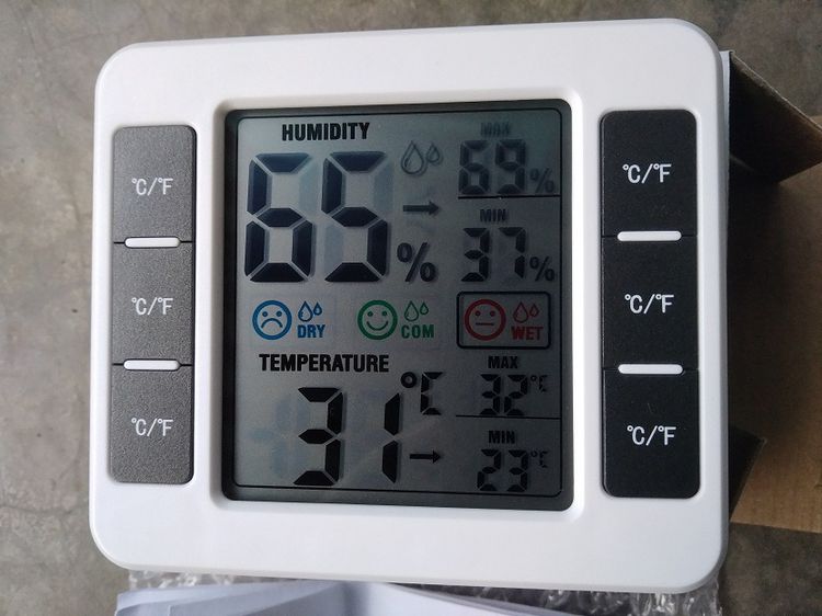 เครื่องวัดอุณหภูมิ-เทอร์โมมิเตอร์ และ ความชื้น-ไฮโกรมิเตอร์ แบบดิจิตอล รูปที่ 4