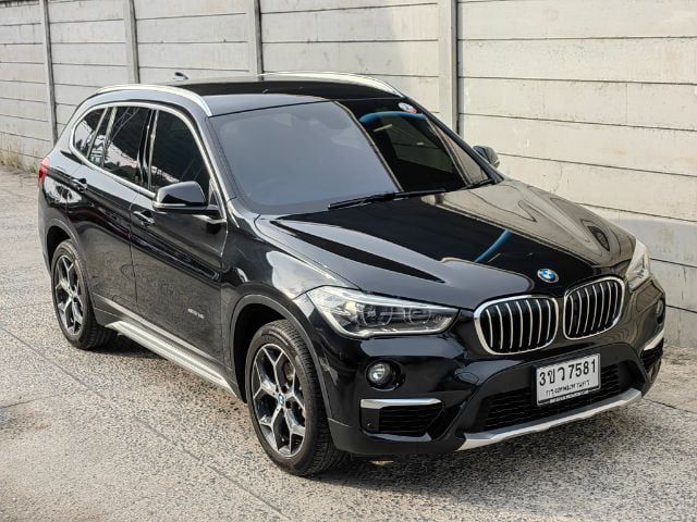 BMW X1 2017 1.5 sDrive18i xLine Utility-car เบนซิน ไม่ติดแก๊ส เกียร์อัตโนมัติ ดำ
