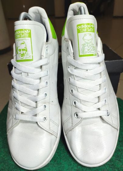 รองเท้าผ้าใบ ผ้าใบ UK 9.5 | EU 44 | US 10 ขาว รองเท้า💥 adidas stan smith - กบ KERMIT 💥ของแท้‼️สวยๆ  สภาพดี💥ไซร์ 44