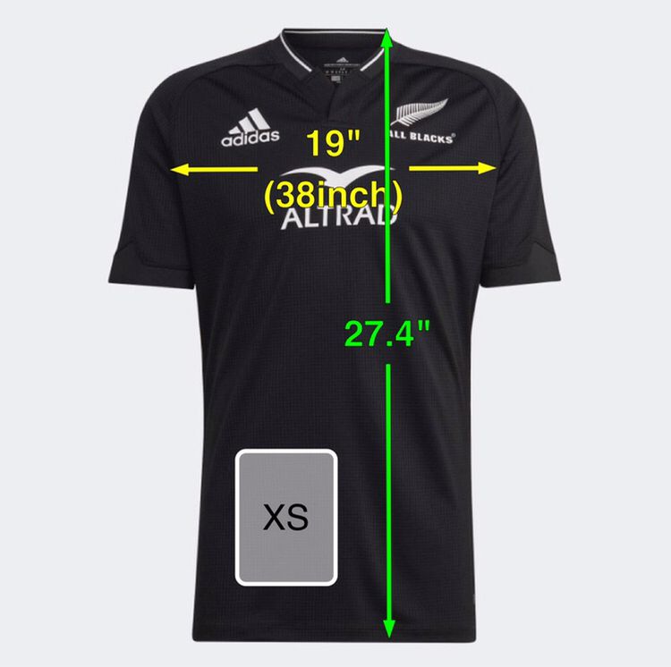 All Blacks Mens Home Rugby Shirt - Short Sleeve Black 2023 รูปที่ 12