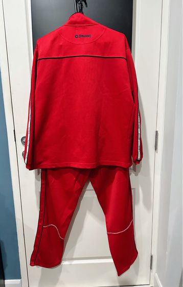 ชุดเซต(เสื้อกับกางเกงวอร์ม)สีแดงแบรนด์ Spalding  รูปที่ 2