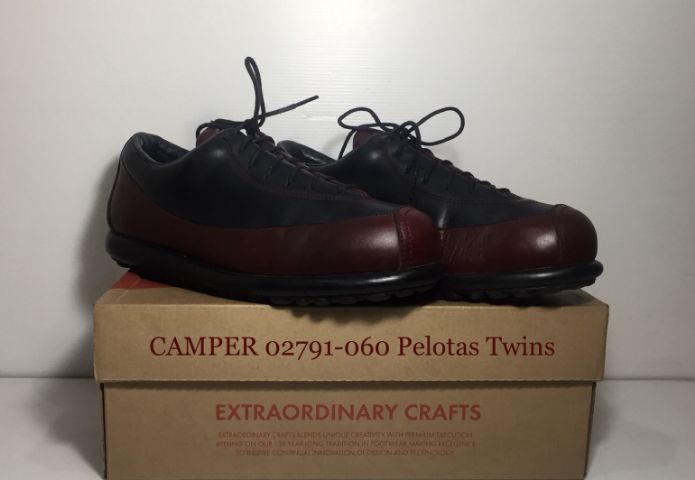 CAMPER Sneakers 42EU(27.5cm) Original งาน Spain ของแท้ มือ 2 สภาพใกล้เคียงของใหม่ รุ่น Pelotas Twins, รองเท้า CAMPER หนังแท้ พื้นเต็ม สวยมาก รูปที่ 3
