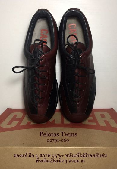 CAMPER Sneakers 42EU(27.5cm) Original งาน Spain ของแท้ มือ 2 สภาพใกล้เคียงของใหม่ รุ่น Pelotas Twins, รองเท้า CAMPER หนังแท้ พื้นเต็ม สวยมาก รูปที่ 7