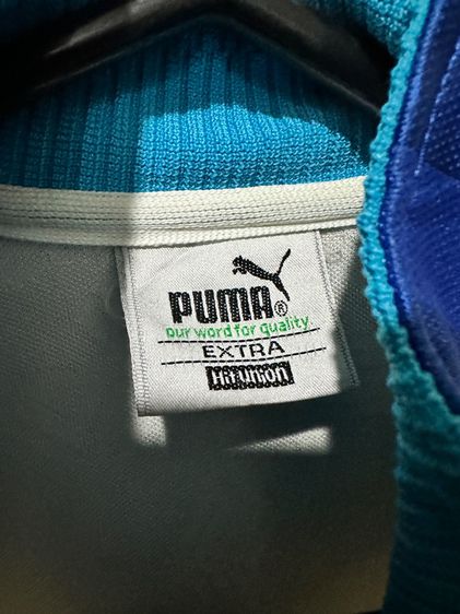 เสื้อวอร์มสีน้ำเงิน แบรนด์ Puma vintage  รูปที่ 4