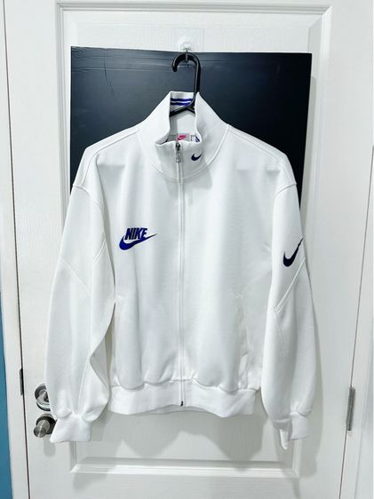 อื่นๆ เสื้อแจ็คเก็ต | เสื้อคลุม M แขนยาว เสื้อวอร์มสีขาว แบรนด์ Nike vintage
