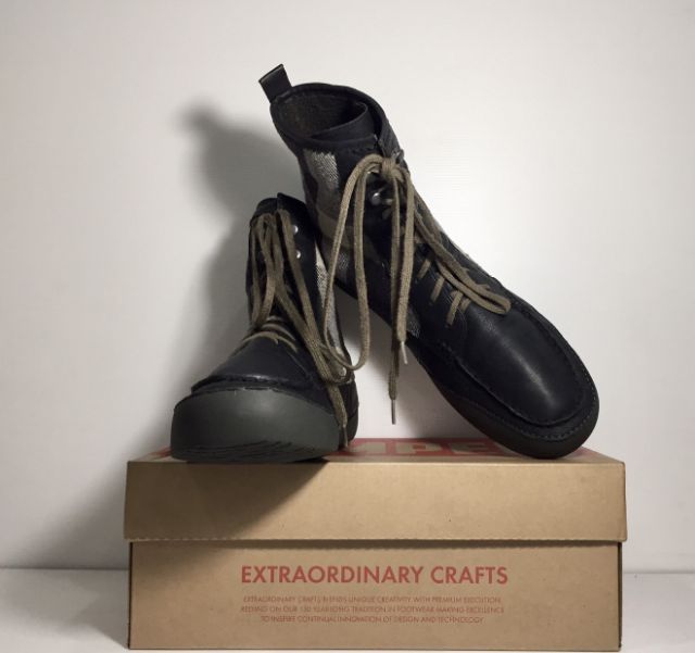 CAMPER Boots 46EU(30.0cm) Original ของแท้ มือ 2 สภาพใกล้เคียงของใหม่, รองเท้าบู้ท CAMPER หนังแท้ผสมผ้าไร้ริ้วรอย พื้นเต็ม ไม่มีตำหนิใดๆ รูปที่ 8