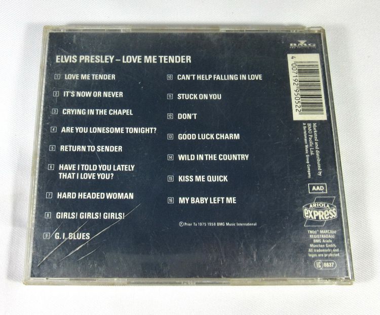CD เพลง elvis presley Love me tender ของสะสม รูปที่ 2