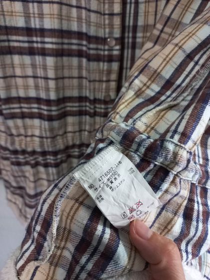 🌈เสื้อเชิ้ต ลายสก็อต แบรนด์ pom ponette🌈 ✨️ รูปที่ 9