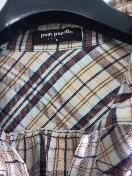 🌈เสื้อเชิ้ต ลายสก็อต แบรนด์ pom ponette🌈 ✨️ รูปที่ 8