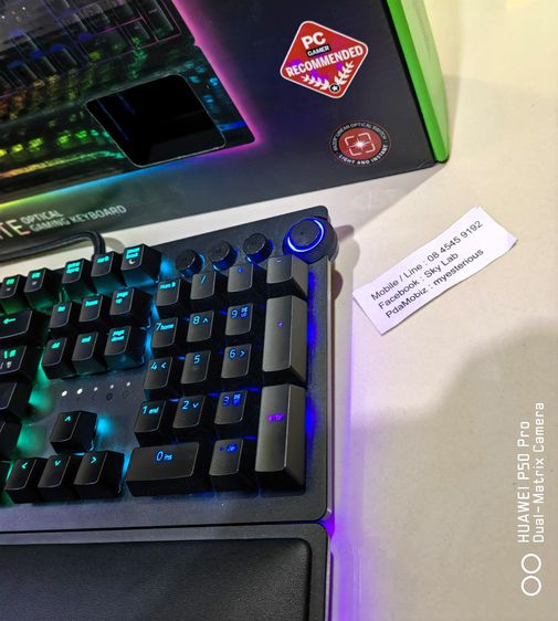 แลก-ขาย Keyboard Gaming Razer Huntsman Elite RGB สวย ยกกล่อง พร้อมที่รองมือ ผ่าน Shopee ได้ รูปที่ 2