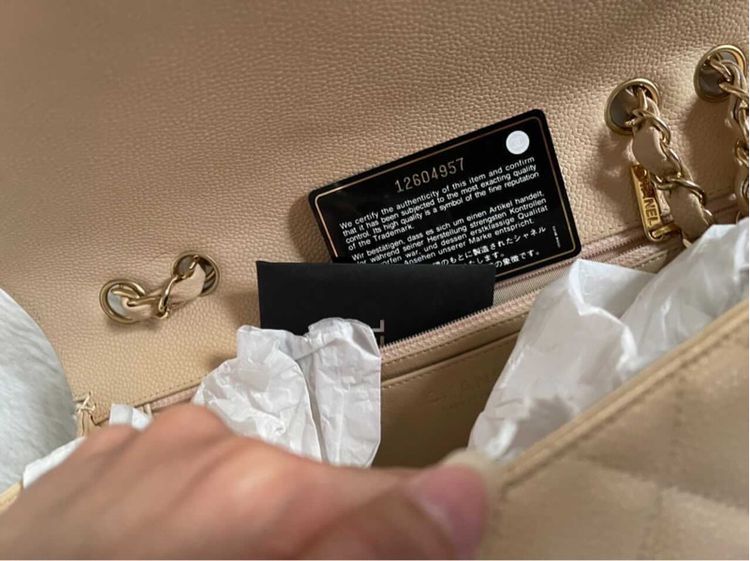 ชาแนล Chanel series 12 beige caviar รูปที่ 18