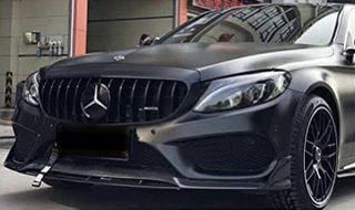 กระจังหน้า ดำล้วน Benz W205 AMG GT C Class Coupe และ Sedan รูปที่ 13