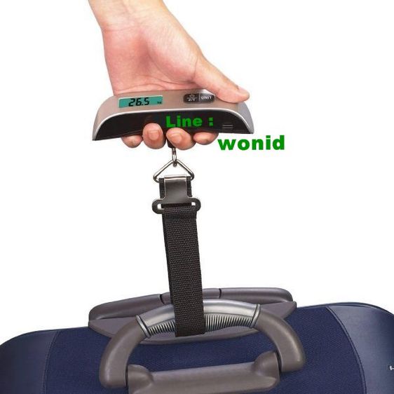 เครื่องชั่งกระเป๋าเดินทางดิจิตอล 50kg 110lb Digital luggage weight scale with blacklight  Electronic portable  travel weights รูปที่ 6