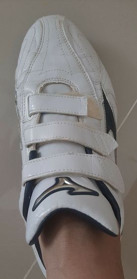 รองเท้า Mizuno Baseball สีขาวโลโก้น้ำเงิน size 42.5​ ความยาว  27​ ซม. รูปที่ 12