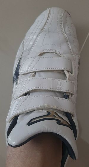 รองเท้า Mizuno Baseball สีขาวโลโก้น้ำเงิน size 42.5​ ความยาว  27​ ซม. รูปที่ 13