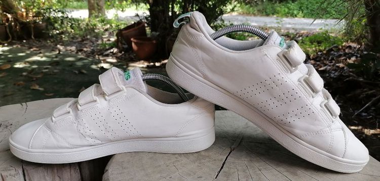 รองเท้า Adidas Neo สีขาว โลโก้เขียว Size 43.5 ความยาว 27.5​ ซม. รูปที่ 6