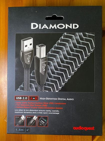 สายเคเบิลและตัวแปลง AUDIOQUEST USB-DIAMOND (1.5 M)