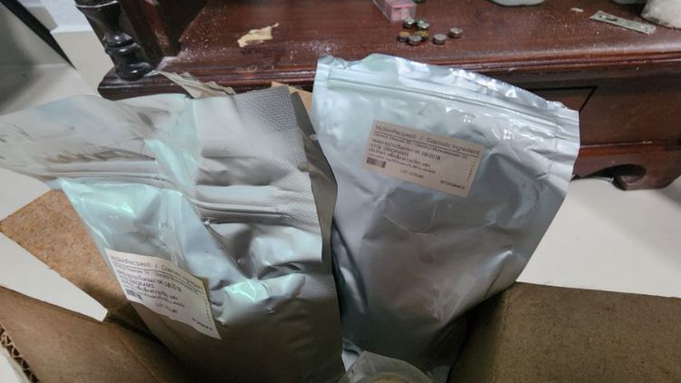 ( ขายยกเช็ทของทั้งหมดในตู้ ) อุปกรณ์ทำสบู่ ผงทำสบู่เหลว ผงวิทยาศาสตร์ ชุดผสมตัวสบู่ ครบชุด  รูปที่ 11