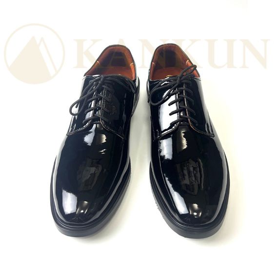 รองเท้าคัทชูหนังแก้วแท้ เกรดนำเข้า ผูกเชือก,สวม ใช้คุณภาพอย่างดี  ชนิดเนื้อหนาพิเศษ หนังเงามาก มีความยืดหยุ่นสูง ไม่เป็นรอยขีดข่วนและแตกง่าย รูปที่ 7