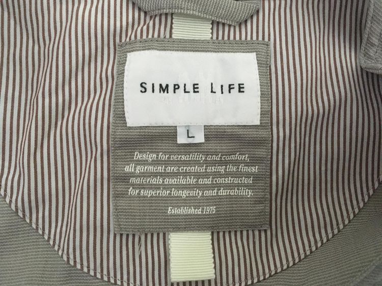 เสื้อกั๊ก(แจ็คเก็ตแขนกุด) แบรนด์ SIMPLE LIFE สีเทา รูปที่ 8