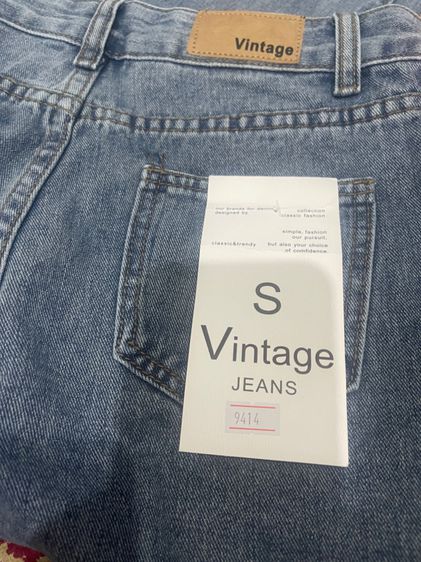 กางเกงยีนส์ใหม่ ป้าย Vintage สีซีด สวยมากๆค่าาาา รูปที่ 5