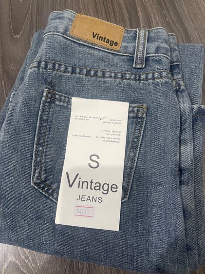 กางเกงยีนส์ใหม่ ป้าย Vintage สีซีด สวยมากๆค่าาาา รูปที่ 3