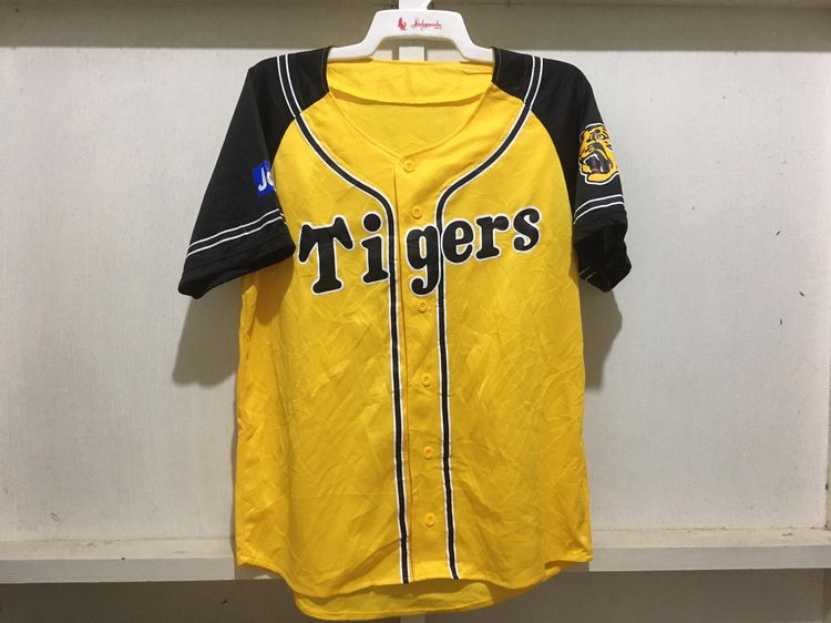 เสื้อเจอร์ซีย์ เสื้อเบสบอล ทีม Tiger สีเหลืองแถบดำ