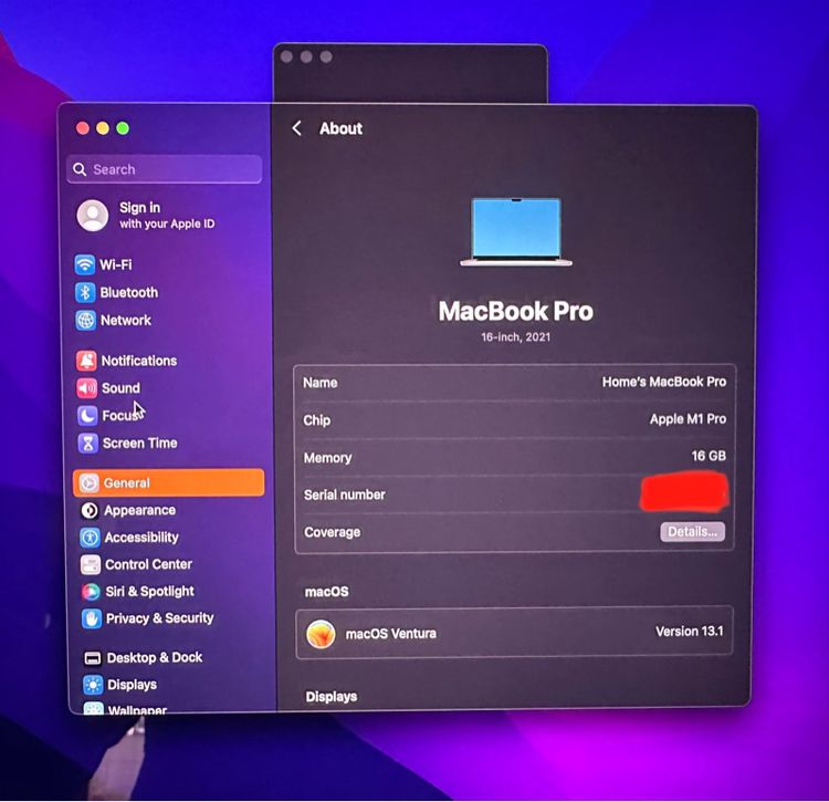 MacBook Pro M1 Pro 16นิ้ว รูปที่ 5