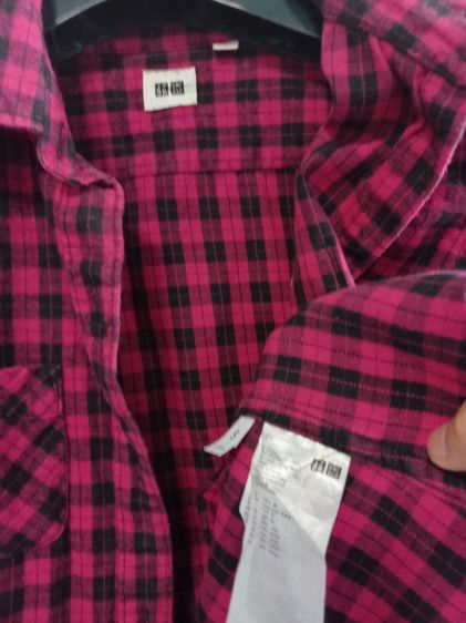 🌈เสื้อเชิ้ตแขนยาว เสื้อเชิ้ตลายสก็อต แบรนด์ Uniqlo(ยูนิโคล่)❗️แบรนด์แท้💯🪧ผู้นำแฟชั่นรู้จักกันดีกับแบรนด์คุณภาพ✨️ รูปที่ 6
