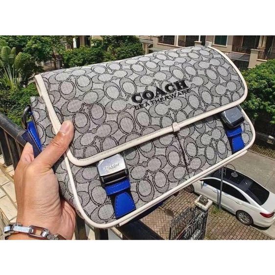 Coach กระเป๋าผู้ชาย (11.5") รูปที่ 11