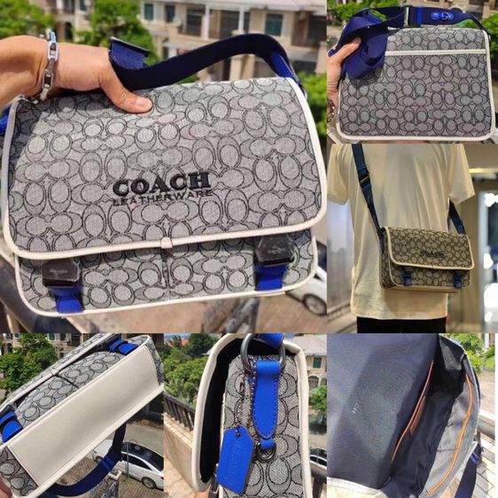 Coach กระเป๋าผู้ชาย (11.5") รูปที่ 10