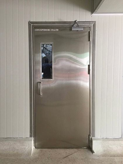 ประตูสแตนเลส  stainless steel door