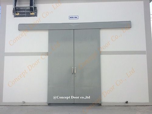 ประตูบานเลื่อนราคาถูก  sliding steel door รูปที่ 1
