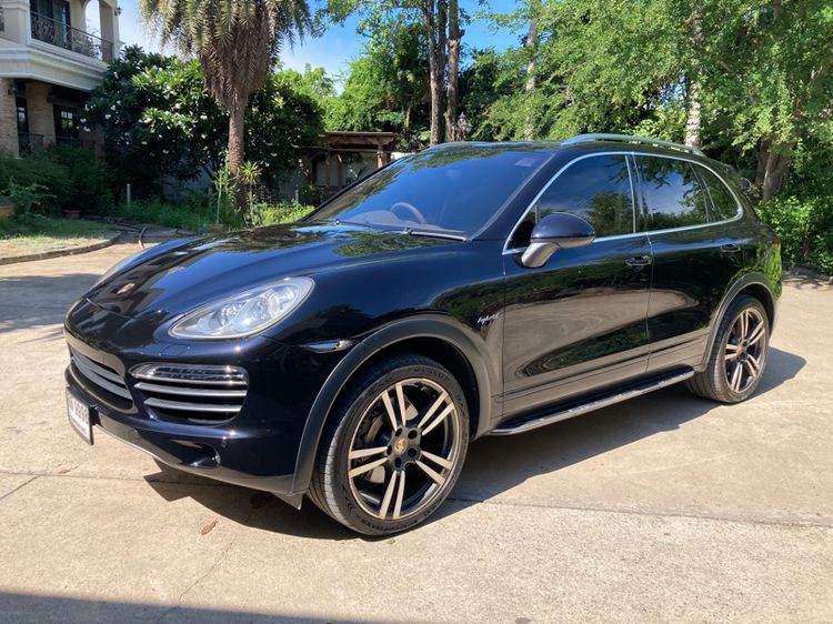 Porsche Cayenne 2013 3.0 S Hybrid 4WD Utility-car ไฮบริด ไม่ติดแก๊ส เกียร์อัตโนมัติ ดำ รูปที่ 3