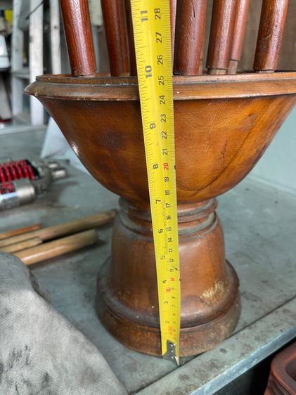 ขายพานไม้สักกอบัวแกะสลัก รูปที่ 9