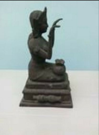 เจ้าแม่นางกวักบูชา เก่าไม่รู้ที่ หน้าตัก4นิ้วสูง8.5นิ้ว เนื้อทองผสม น้ำหนัก2กิโล รูปที่ 3