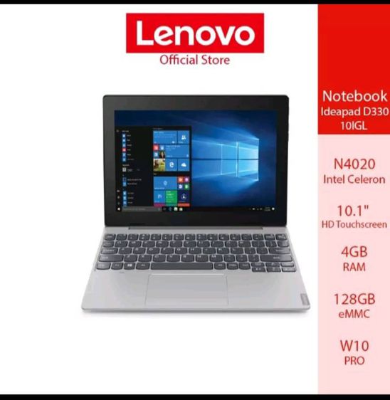 ThinkPad วินโดว์ 4 กิกะไบต์ Micro HDMI ไม่ใช่ LENOVO Notebook IdeaPad D330-10IGL-4GB-128GB