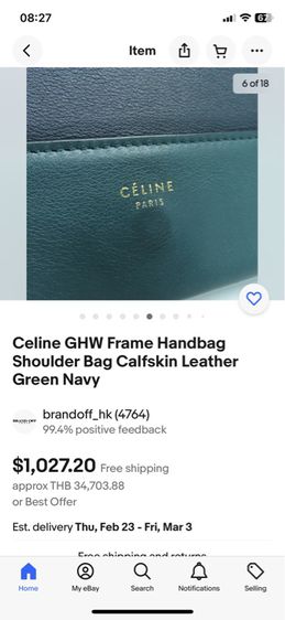 Celine frame💯 authentic รูปที่ 6