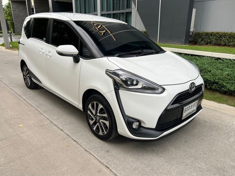 Toyota Sienta 2018 1.5 V Sedan ดีเซล ไม่ติดแก๊ส เกียร์อัตโนมัติ ขาว รูปที่ 3